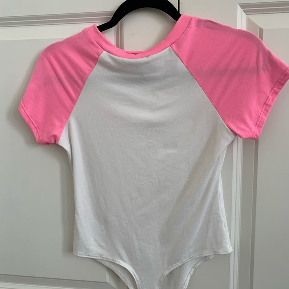 SET OF 2 NEON TEES ( body suit and mesh crop top) - Picture 5 of 5
